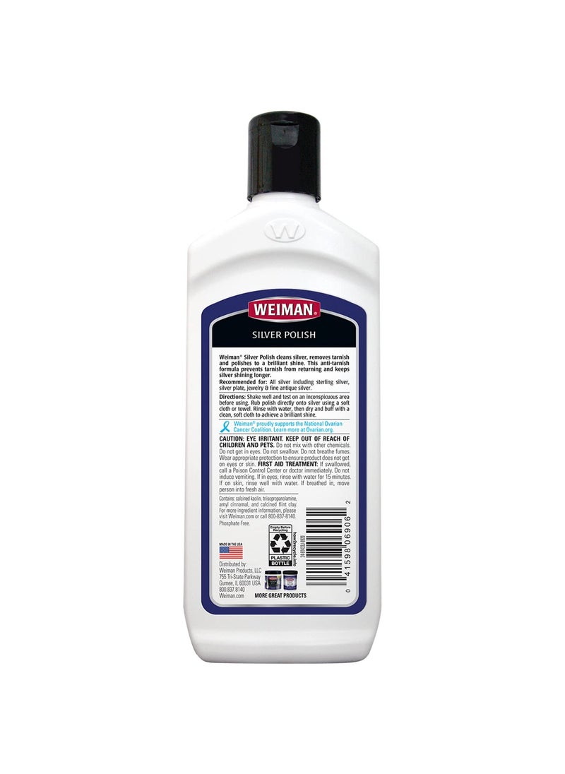 Weiman Silver Polish and Cleaner - 8 Ounce - Clean Shine and Polish Safe Protective Prevent Tarnish  - Image 3