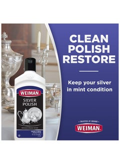 Weiman Silver Polish and Cleaner - 8 Ounce - Clean Shine and Polish Safe Protective Prevent Tarnish  - Image 5