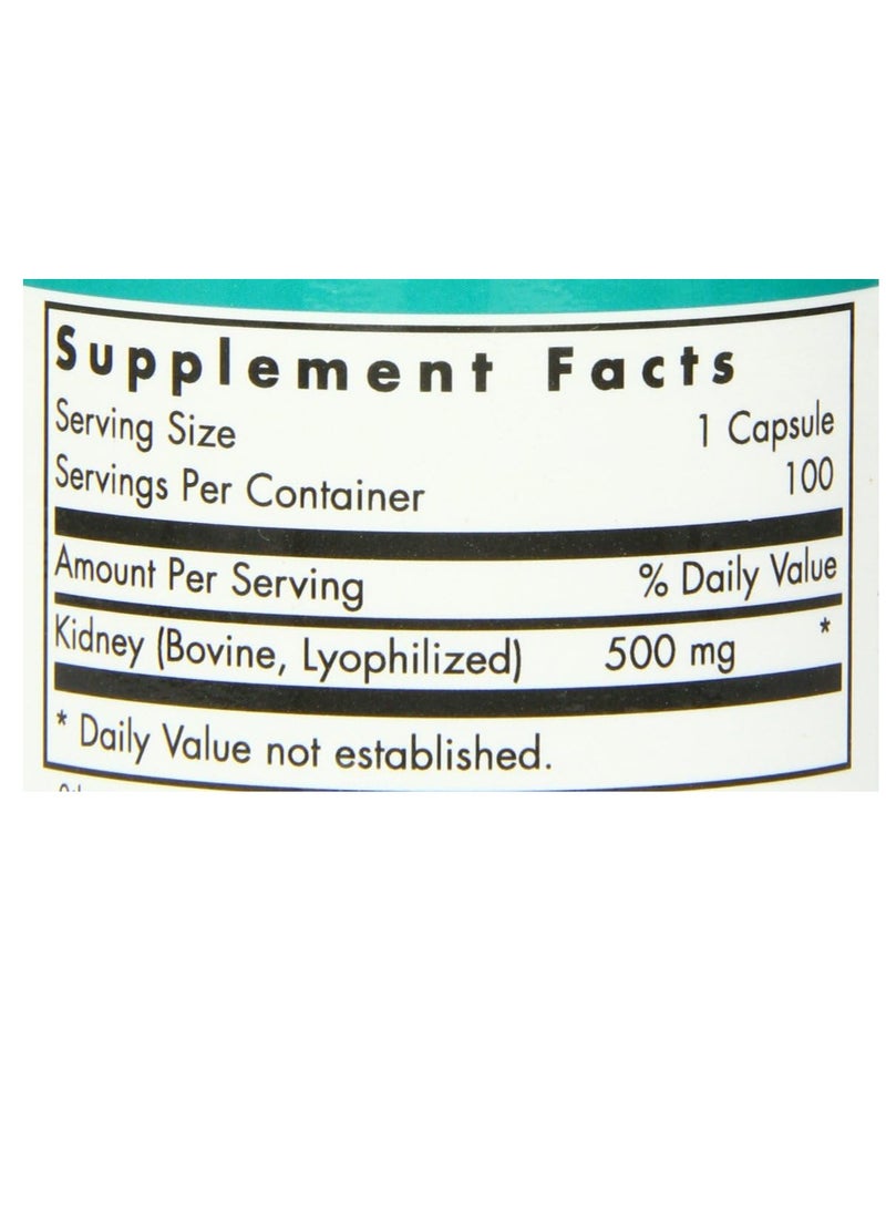 Nutricology - Kidney Beef Capsules, 100 Count - Image 1