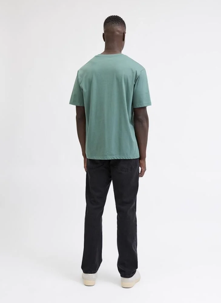 JJ Rebel Logo Regular Fit Crew Neck T-Shirt