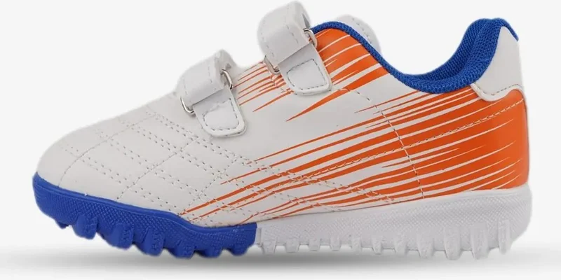 Cool Kids Ronaldo White Boys Indoor Football Shoes