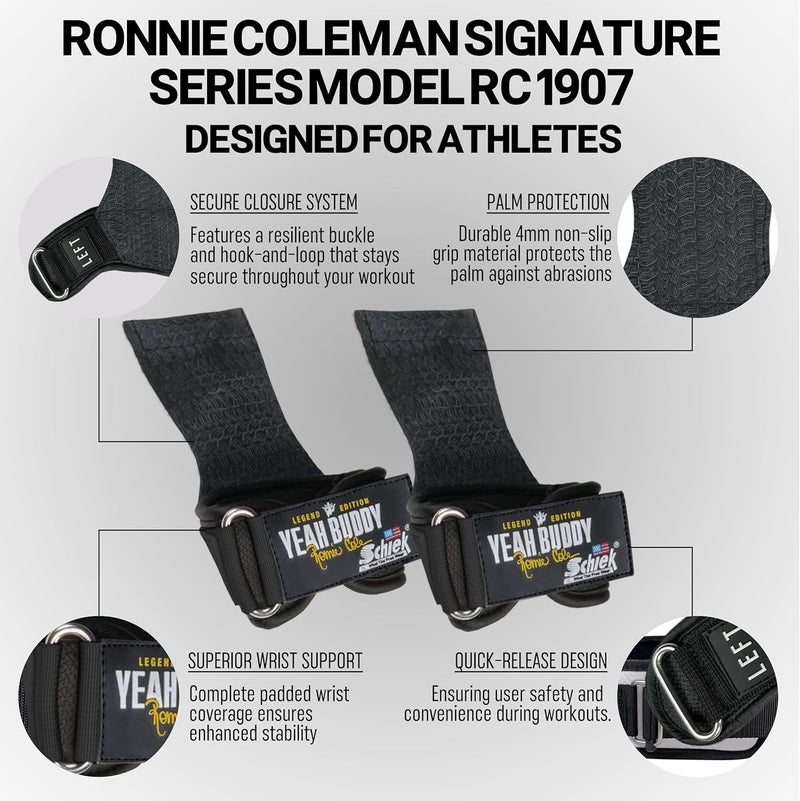 Schiek Sports Ronnie Coleman Signature Platinum Grips - Image 3