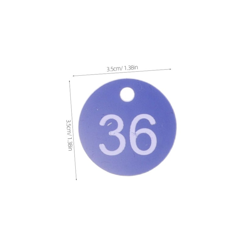 Blue Key Tags 50pcs Color Coded Labels for Key Identification Apartment Mailbox Organization - Image 3