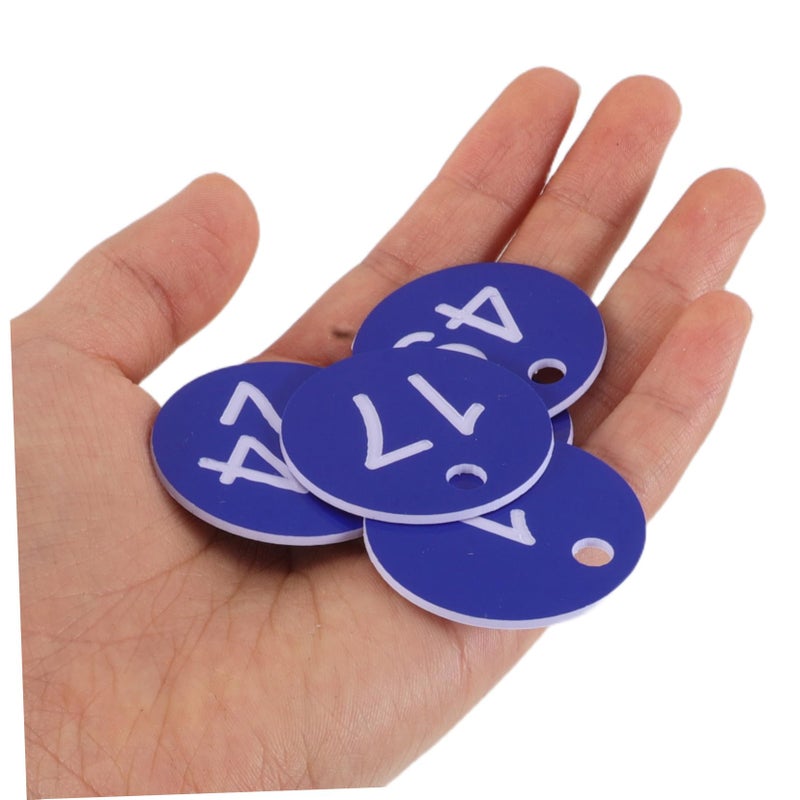 Blue Key Tags 50pcs Color Coded Labels for Key Identification Apartment Mailbox Organization - Image 5
