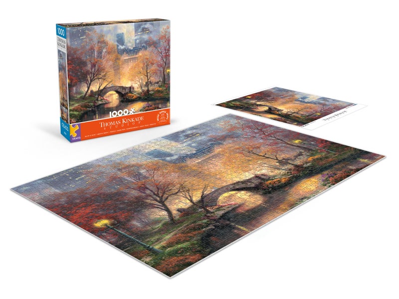 CEACO Central Park in the Fall Jigsaw Puzzle - 1000 Pieces - Detailed Central Park Artwork for 1000 Piece Puzzle - Scenic Autumn Colors for Thomas Kinkade Fans - Image 4