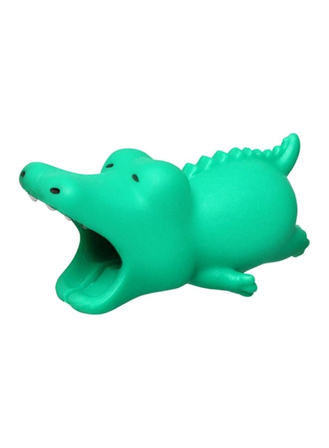 Voberry Protective Cute Crocodile Shaped Cable Bite For Apple iPhone Green - Image 1