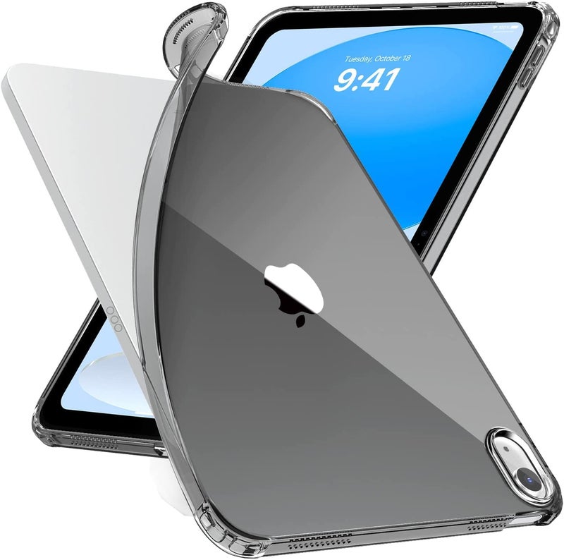 MOCA TPU Back Cover for iPad (A16) 11th Generation 11 Inch 2025 /10th Generation Case 2022, iPad 10.9 Soft Back Case with Shockproof Impact Resistant (Black) - Image 1