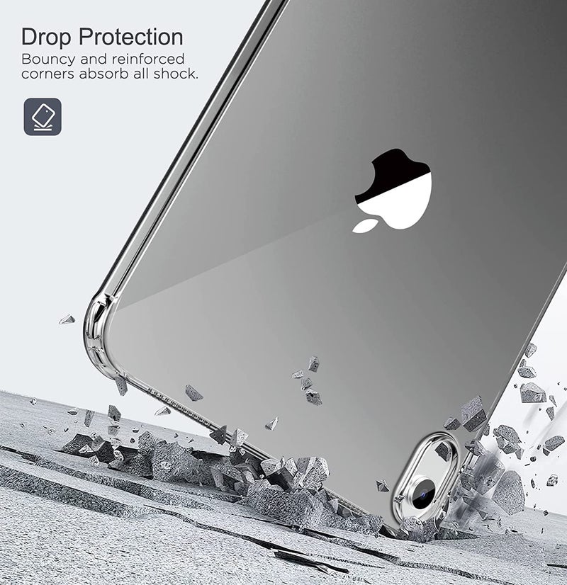MOCA TPU Back Cover for iPad (A16) 11th Generation 11 Inch 2025 /10th Generation Case 2022, iPad 10.9 Soft Back Case with Shockproof Impact Resistant (Black) - Image 3