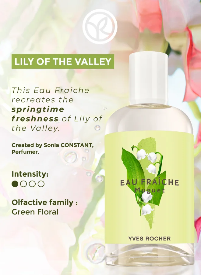 Yves Rocher Eau Fraiche Muguet 100Ml Bottle