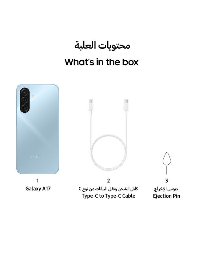 Samsung Galaxy A17 Dual SIM 4G Light Blue  8GB RAM 256GB  - Middle East Version - Image 4