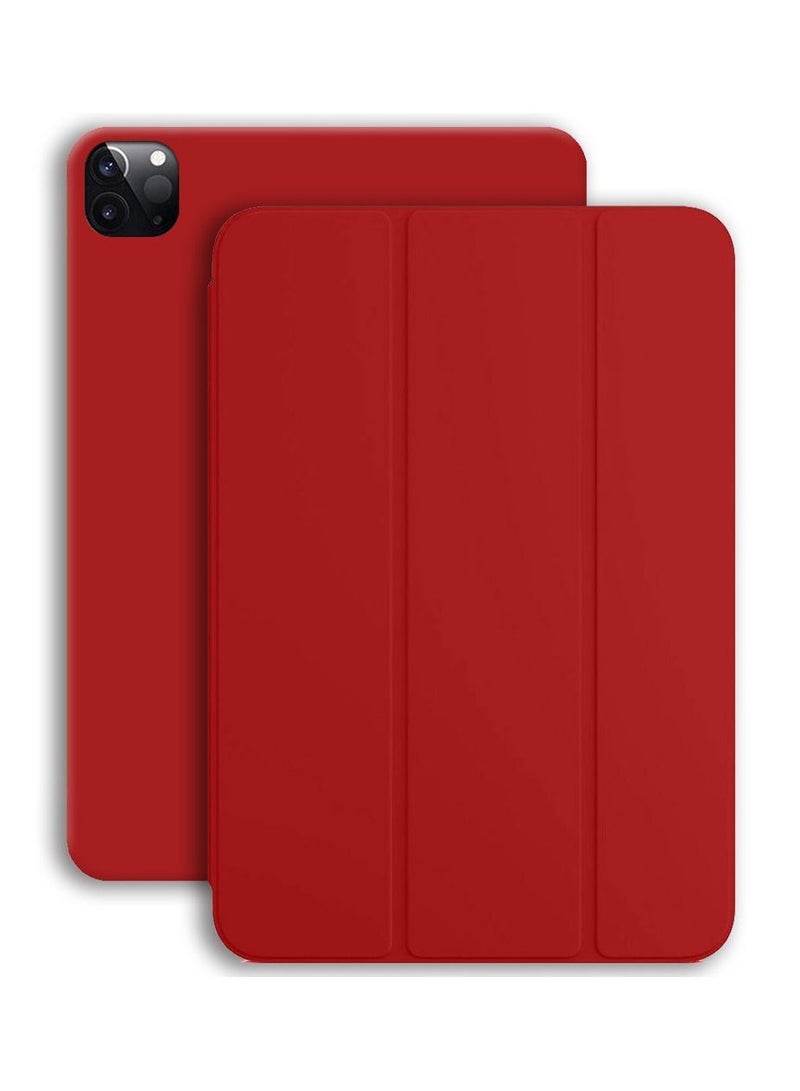 Case for Apple iPad Pro 12.9-Inch (2022/2021/2020/2018) with Protective Stand Cover Back, Auto Wake/Sleep - Red - Image 1