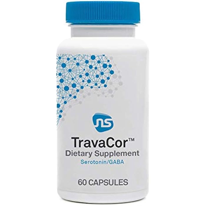 Neuroscience TravaCor - Mood Support Supplement with L-Theanine, 5 HTP, and B Vitamins - GABA and Serotonin for Stress and Emotional Support (60 Capsules) - Image 1