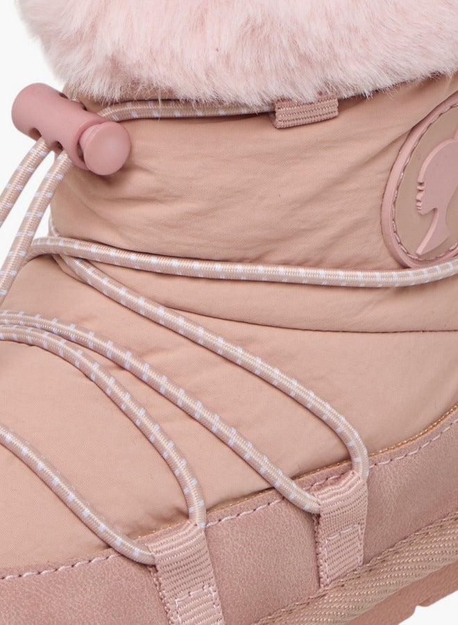 Barbie Drawstring Accent Ankle Boots with Zip Closure - Image 4