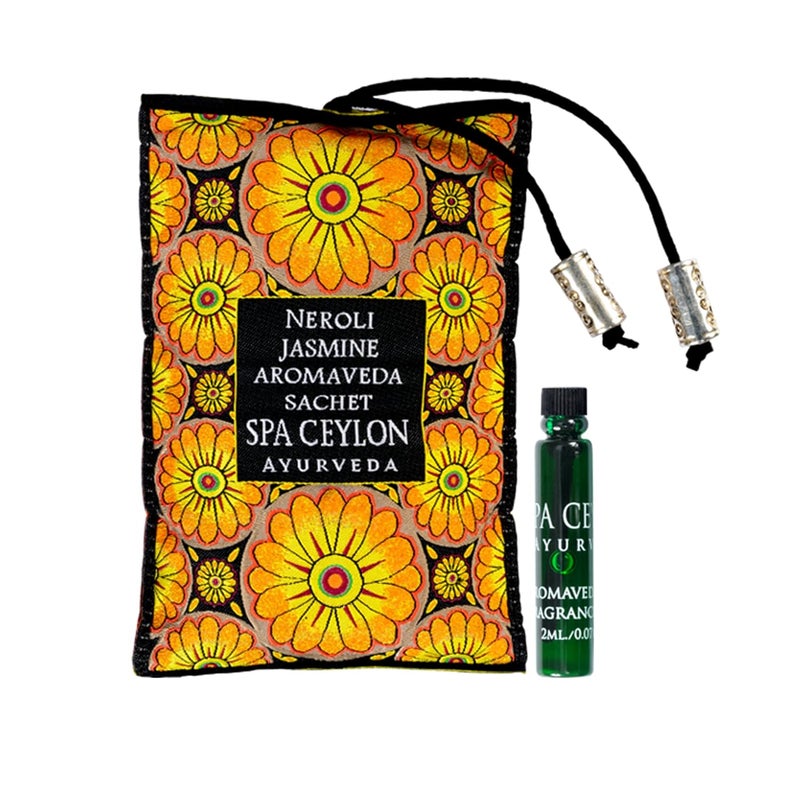 SPA CEYLON Neroli Jasmine Aromaveda Sachet Exotic Aromatherapy Bag Healing Uplifting Aroma Suitable for Pillows Linen Drawers Wardrobes Suitcases - Image 2