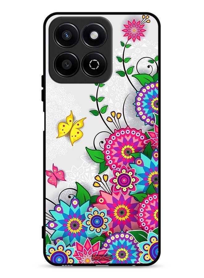 Tolwak Honor X7c 4G Protective Case Cover Mandala Flowers - Image 1