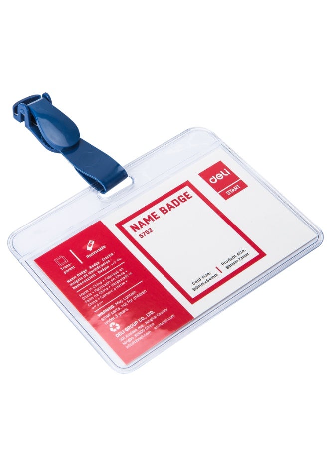 Deli E5752 Name Badge 90×54mm - 50pcs/box - ideal for conferences, offices, and events - Image 4