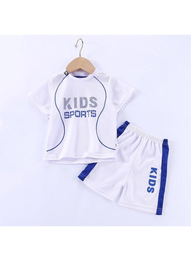 Children Summer Short Sleeve Football Basketball Suit Clothing Set Boy Girl Jersey Quick Drying Breathable Kids Sports Wear
