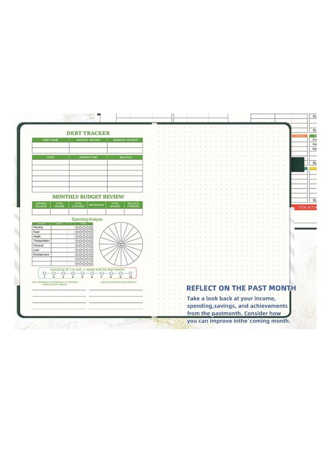 Monthly Budget Book, Expense Tracking Notebook, 12-month Undated Bill Manager, Financial Planner to Control Finances - Image 3