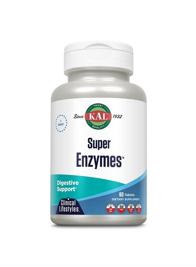 Kal Super Enzymes Tablets, 60 Count - Image 1