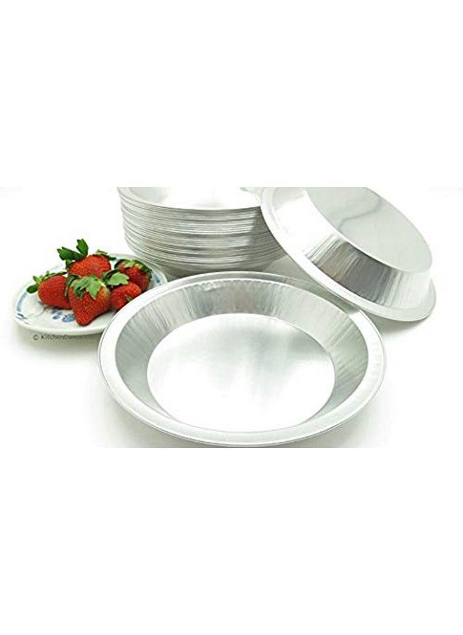 Handi-Foil Handi-Foil 9" Smooth-Wall Aluminum Pie Pan Plate Tin -Heavy Duty (Pack of 25)  - Image 2
