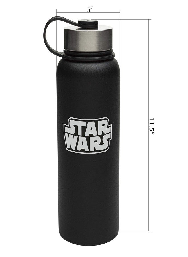 زاك ديزاينز زجاجة تفريغ الهواء من الفولاذ المقاوم للصدأ سعة 32 أونصة تحمل شعار حرب النجوم الحلقة الرابعة - Image 2