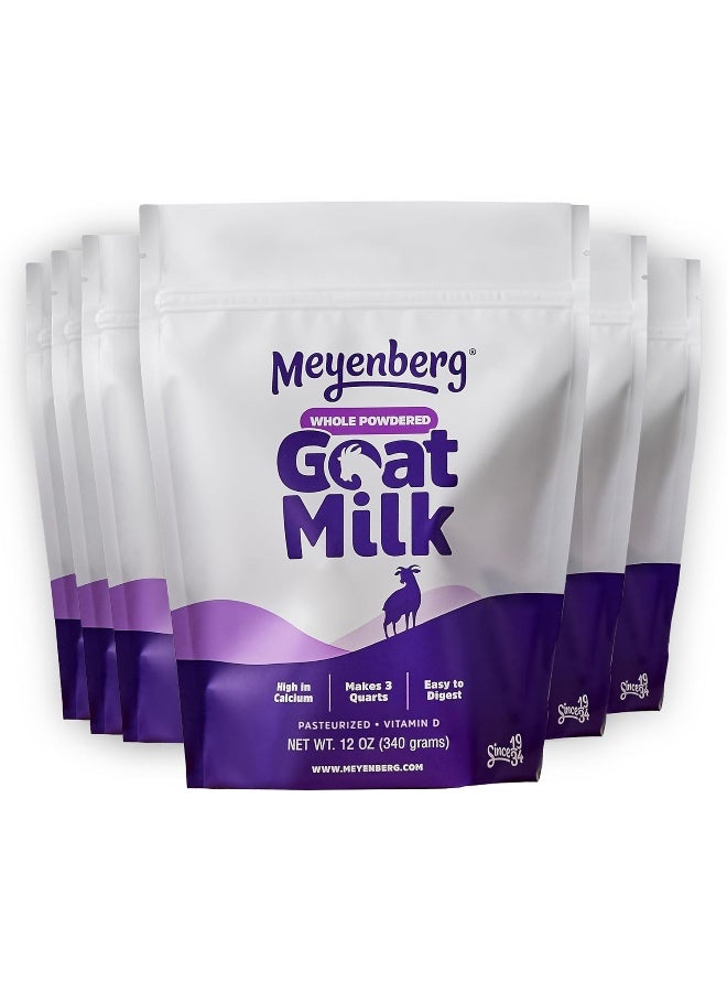 Meyenberg Whole Powdered Goat Milk, 12oz pouch, Kosher, Gluten Free, Vitamin D, 6pk - Image 1