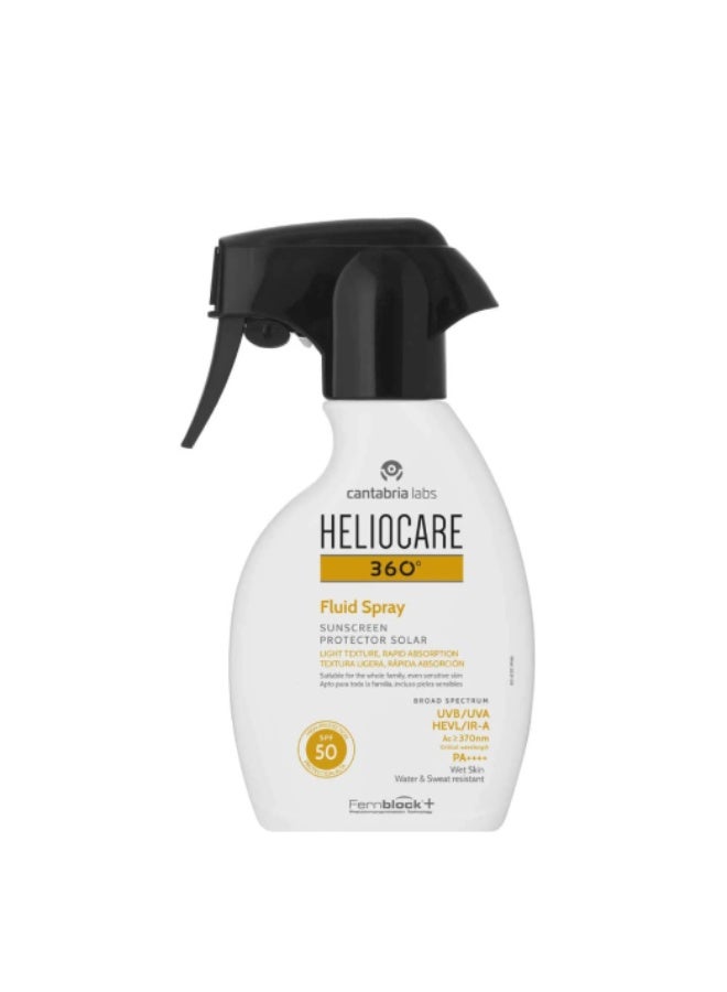 بخاخ سائل هيليوكير 360 درجة بعامل حماية من الشمس 50، 250 مل - Image 1