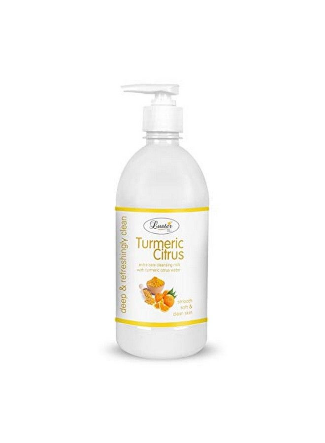 LUSTER Aloe Vera & Turmeric Citrus Cleansing Milk | Combo | 100% Natural | Smooth & Deep Clean Skin | Facial Cleansing Milk | Makeup Remover (Paraben & Sulfate Free) 500 Ml (Pack Of 2) - Image 4