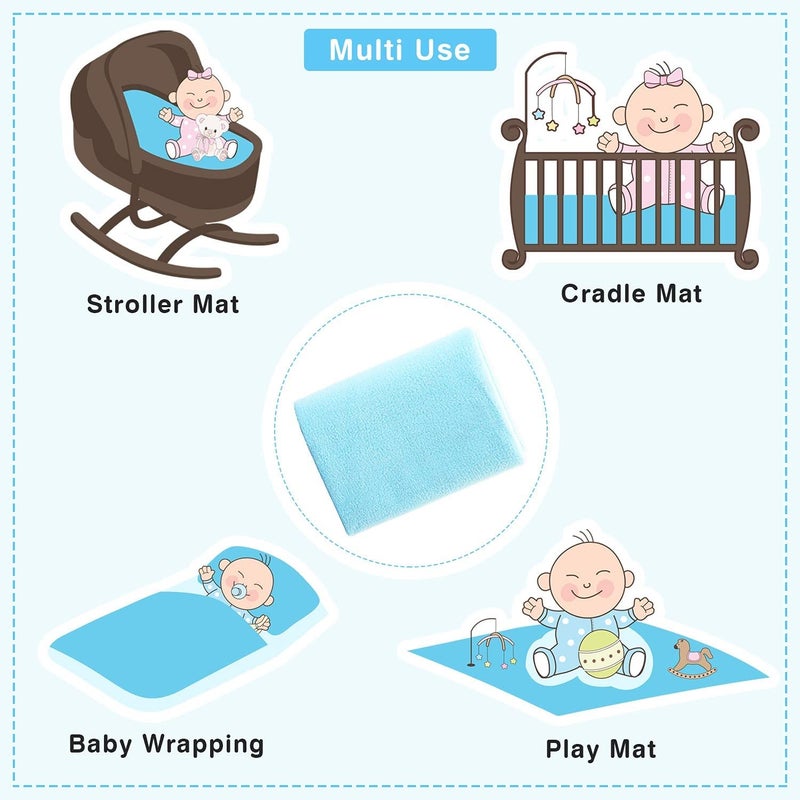 Desithat Waterproof & Washable Instadry Extra Absorbent Baby Dry Sheet & Bed Protector/Crib Sheet - Large 55x39 Inches/140X100 Cms(Rani Pink) - Image 2