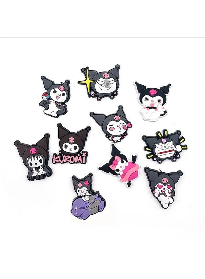 10pcs Kawaii Style Shoes Decoration Charms, For Clogs Sandals Summer Beach Sandals, Shoes Accessories, Charms For Girls, Anime Party Gift  - Image 4