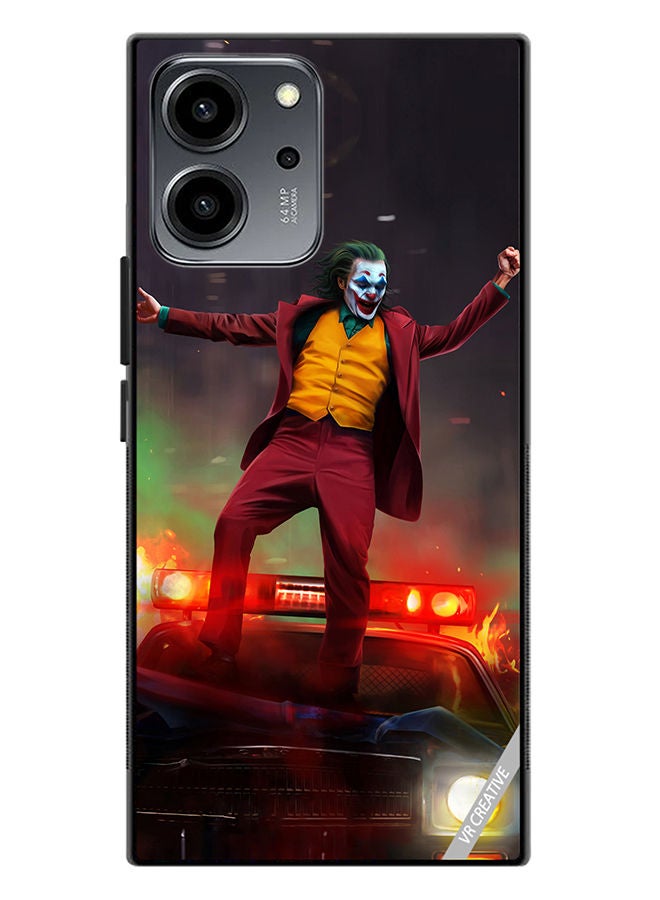 VR CREATIVE Protective Case Cover For Honor 80 SE Joker Over A Car With His Evil Laugh Design Multicolour - Image 1