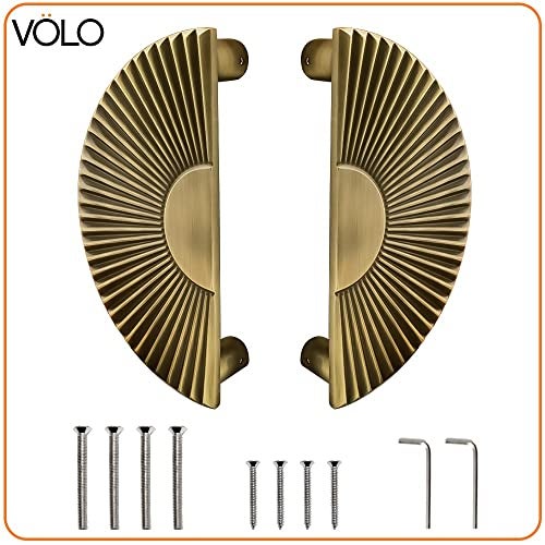 VOLO 160 mm Main Door Handle/Door Handles for Main Door/Glass Door Handle/Pull Handles, for Home/Office/Hotels(Model- S-615) (Pack of 1 Set) (Antique Brass) - Image 5