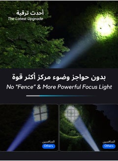 Frostvolt 2 x Flashlight for Camping | 9 Modes High Lumens Waterproof and Shockproof Torch Light | 1500 Meters Zoomable 30W LED Camping Accessory | 5000mAh Rechargeable Battery for Up to 10-Hour Usage | Magnetic Base with COB Side Light for Multiple Use Cases  - Image 4