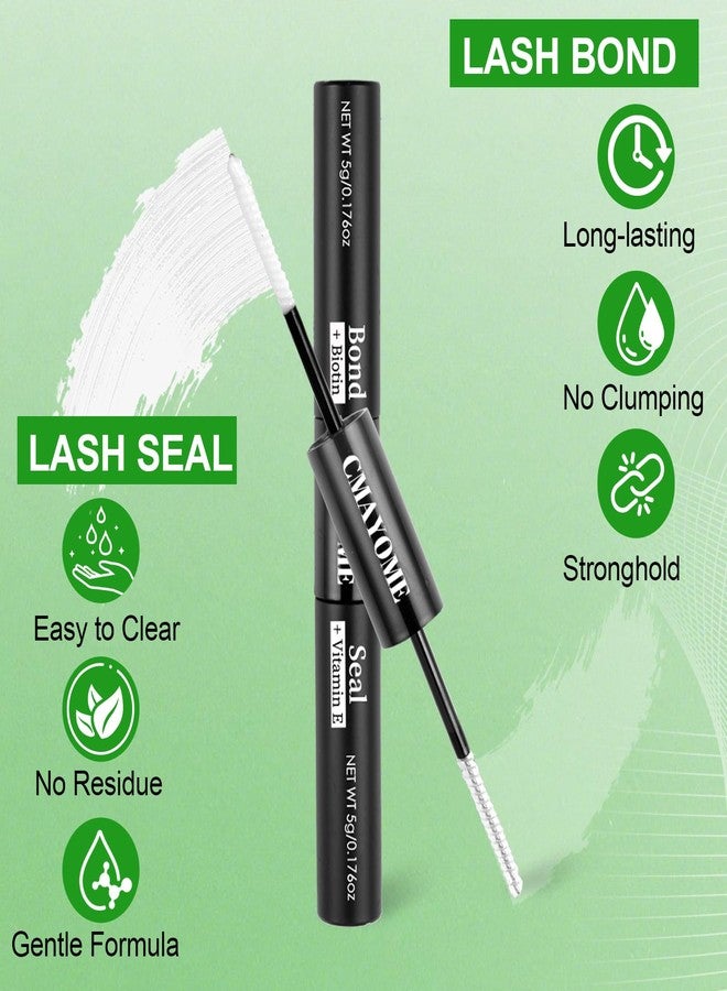 CMAYOME Lash Extension Kit, 30D 40D 50D 60D 80D 100D Lash Clusters Kit with Lash Bond and Seal, 684Pcs Individual Lash Clusters with Lash Tweezers, Lash Remover and Eyelash Brush - Image 4