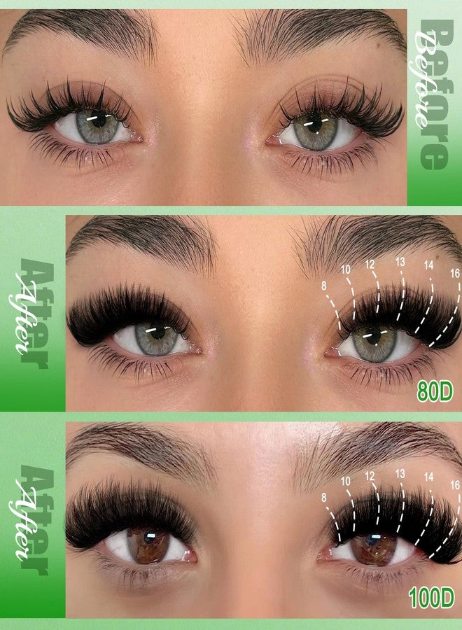 CMAYOME Lash Extension Kit, 30D 40D 50D 60D 80D 100D Lash Clusters Kit with Lash Bond and Seal, 684Pcs Individual Lash Clusters with Lash Tweezers, Lash Remover and Eyelash Brush - Image 2
