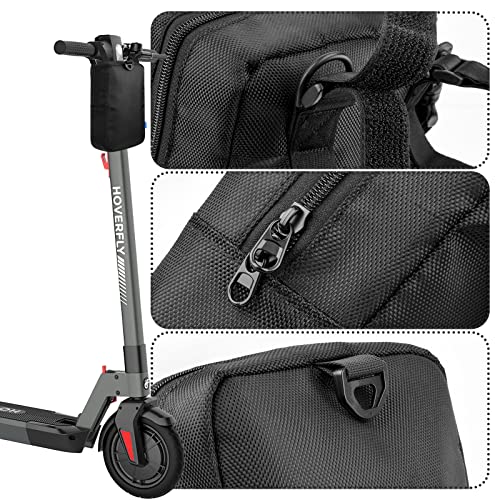 Xxerciz Scooter Storage Bag, Nylon Scooter Handlebar Bag Front Hanging Bag with Adjustable Strap and Zipper Closure for for Carrying Phone, Wallet, Charger Tools, Repair Tools - Image 5