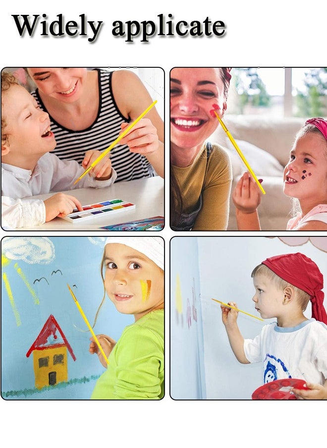 GBQ مجموعة فرش الرسم التفصيلية 6 قطع - مستلزمات فنية صفراء  - Image 4
