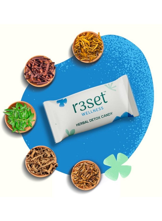 R3SET R3SET Detox Candy | 100% Natural Ingredients, Zero Calories - Supports Liver Health, Aids Detoxification & Free Radical Elimination | Stress Reliever - 30 Herbal Candies for Cleansing and Wellness  - Image 3