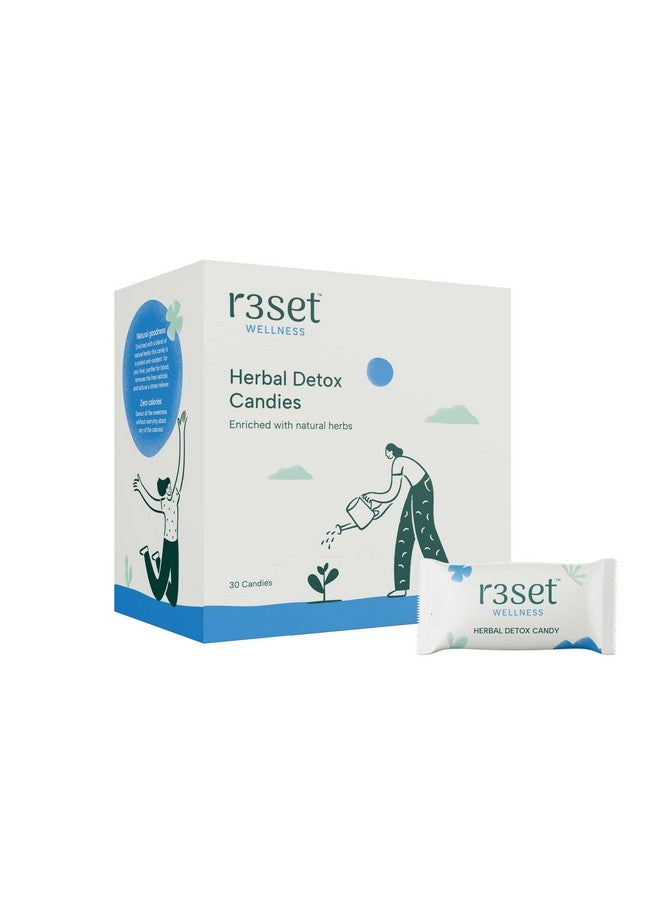 R3SET R3SET Detox Candy | 100% Natural Ingredients, Zero Calories - Supports Liver Health, Aids Detoxification & Free Radical Elimination | Stress Reliever - 30 Herbal Candies for Cleansing and Wellness  - Image 2