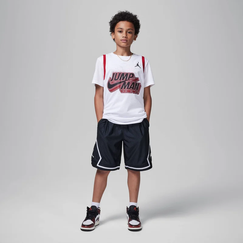 Jordan Black Kids' Dri-FIT Sport Diamond Basketball Shorts  | Best Price UAE