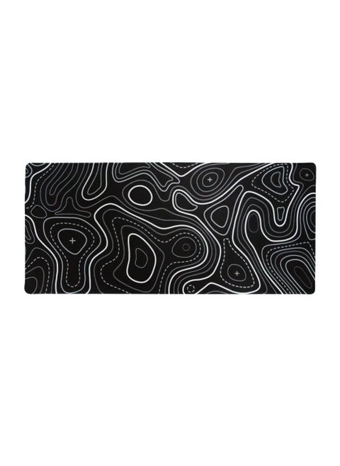 Extended Large Gaming Mouse Pad 100 X 50 cm XXL Full Desk Art style & Mousepad Non-Slip Rubber Base Big Keyboard Mat with Stitched Edges water resist for Gaming from Yasa ( Topo Black )