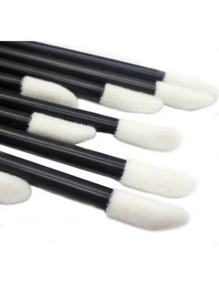 GoWorth 500Pcs/Set Disposable Lip Brushes Make Up Brush Lipstick Lip Gloss Wands Applicator Tool Makeup Beauty Tool Kits (Black)  - Image 3