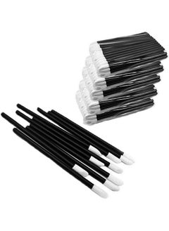 GoWorth 500Pcs/Set Disposable Lip Brushes Make Up Brush Lipstick Lip Gloss Wands Applicator Tool Makeup Beauty Tool Kits (Black)  - Image 2