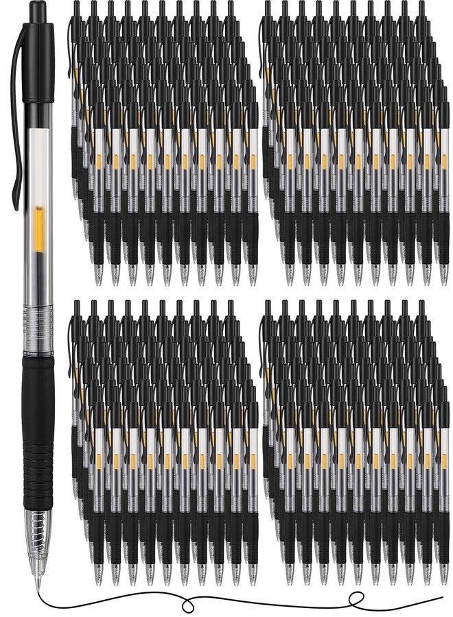 Jetec 500 Pcs Premium Gel Roller Pens Bulk, Fine Point 0.7 mm, Retractable Gel Ink Roller Ball Pens for Writing Journaling Taking Notes Office (Black) - Image 1