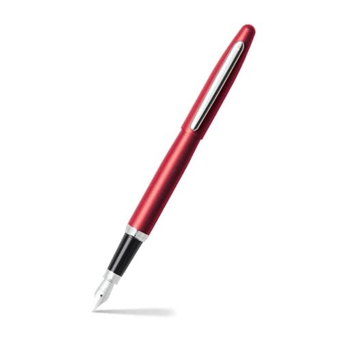 SHEAFFER شيفر VFM | 9403 قلم حبر فاخر باللون الأحمر المفرط مع تشطيب كروم | رأس متوسط | قلم حبر فاخر - Image 1