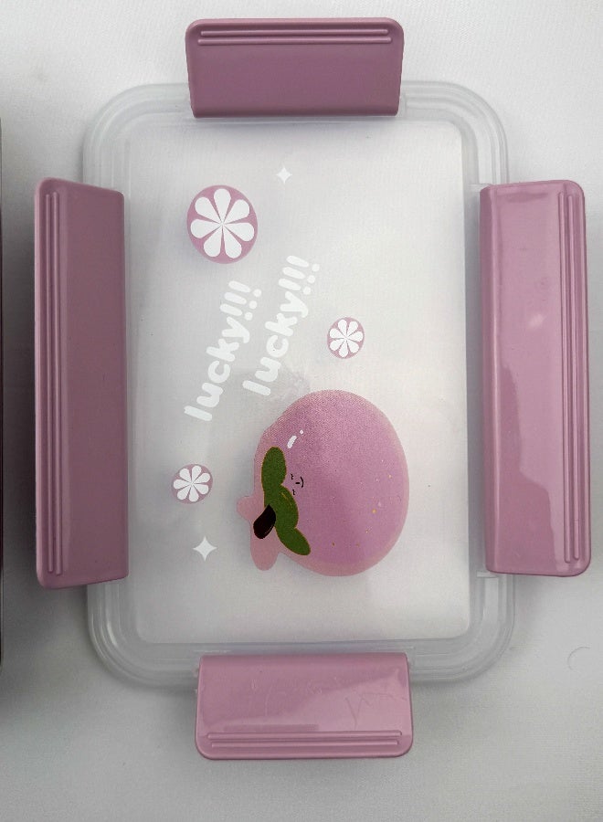 توشيونيكس صندوق غداء آمن للاستخدام في الميكروويف مصنوع من الفولاذ المقاوم للصدأ - سعة 1.2 لتر - مزود بثلاثة أقسام، وغطاء مانع للتسرب، وملعقة، وخالي من مادة BPA، وآمن للاستخدام في الفريزر وغسالة الأطباق - للأطفال والكبار - مثالي للمدرسة والمكتب وصالة الألعاب الرياضية والسفر - 21 × 15 × 5 سم - Image 3