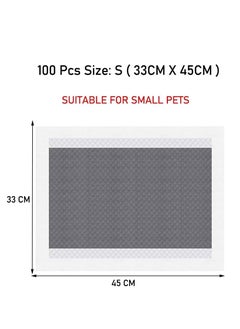 NNC PETS Pet toilet training mat, 5-Layer Leak-Proof Pee Pads for Small dogs, Tear-resistant and Odor controlled, 100Pcs Charcoal deodorizing disposable Pet Pads for Indoor use, Comfortable mat, 45 cm (Black)  - Image 3