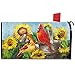 FBCOO FBCOO Summer Cardinal Sunflower Mailbox Cover Magnetic Standard Size 21" x 19", Floral Flower Red Bird Rustic  - Image 2