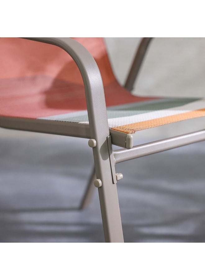 DANUBE HOME Mabel 1+2 Seater Balcony Set in Taupe/Pink – Compact Outdoor Furniture for Small Spaces – Stylish Seating - Image 4