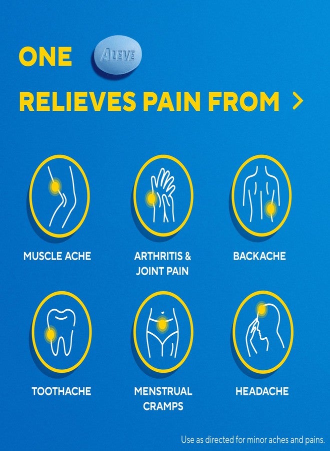 Aleve Pain Relief Naproxen Sodium Caplets ‐ 24 Count - Image 3